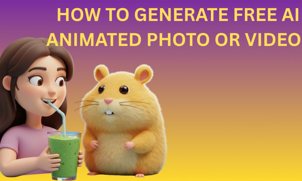 How to generate free AI animated photo or video 